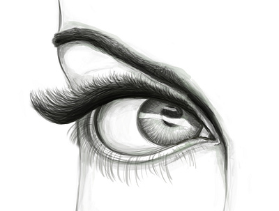 Digital Art artwork digital art eye illustration
