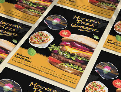 Poster Design for a restaurant advertising burger design food foodie pizza poster design print design promotion promotional design restaurant