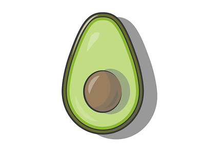 Avocado adobe adobe illustrator art art direction artist artwork avocado design flat icon illustration illustrator minimal vector