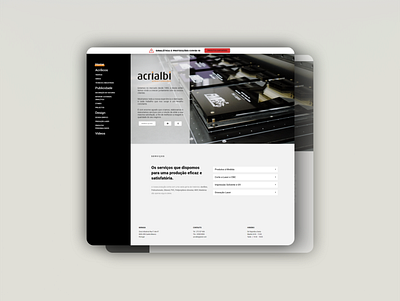 ACRIALBI | Web Design homepage landing page site design web website website design wordpress