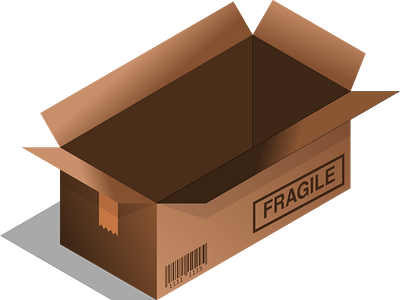 3D Box Graphic 3d box boxes inkscape simple vector