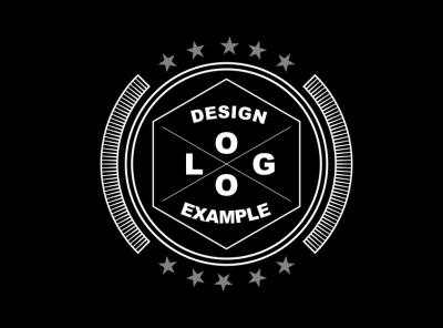 Logo Example 2 flat icon illustration logo vector