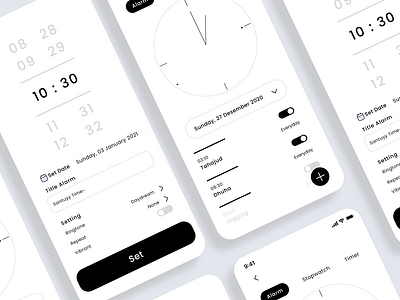 Alarm or Stopwatch Design App