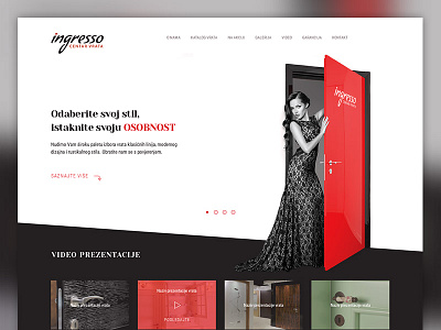 Ingresso homepage concept ui ux web design webdesign