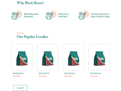 "Black Beans" Coffee Website