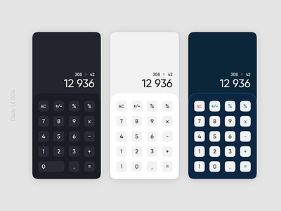 Calculators - Daily UI 004