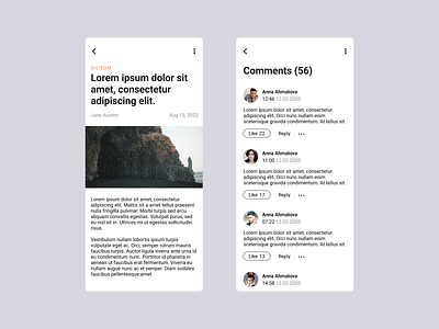 #Daily UI 35 - Blog Post