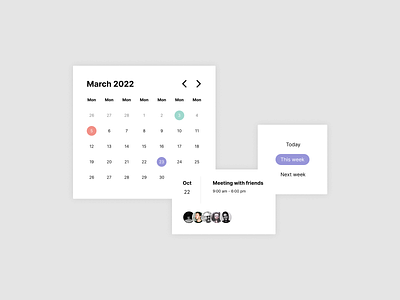 Calendar - DailyUi 038