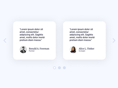 Testimonials - Daily Ui 039