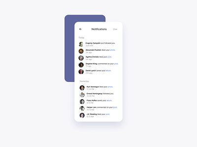 Notifications Screen - Daily Ui 049