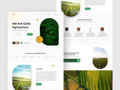 Cella Agriculture - Website Landing Page