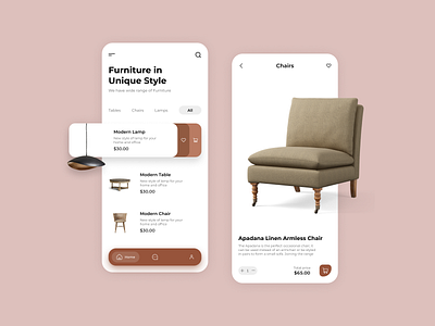 Furniture Mobile App Design