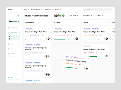 Tasky - Project Management Dashboard