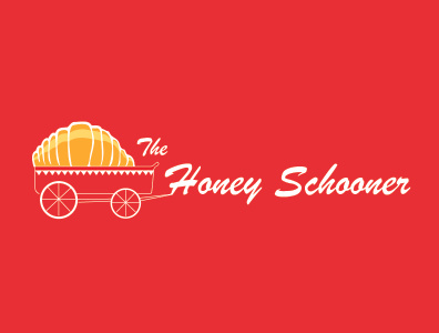 The Honey Schooner honey illustrator red schooner ship white