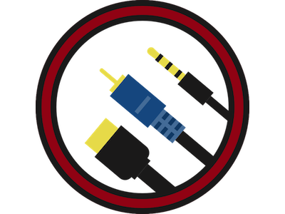 Audio/Video Cables icon vector