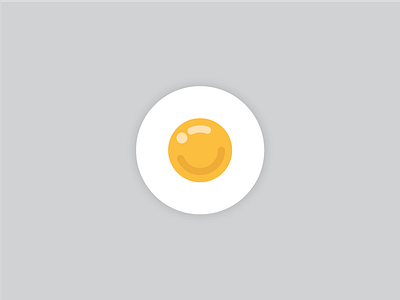 Fried Egg sticker vector
