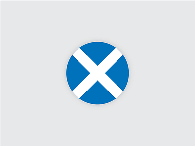 Saltire Flag Circle circle flag scotland sticker vector