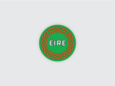 Éire circle eire ireland sticker vector
