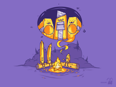 Bedtime stories (x2) camp character concept curve denis draw drawing fire forest fun horror icon illustration illustrator inspiration ios krasavchikov krol krolone moscow night pen pencil russia sketch story sweet tool vector violet
