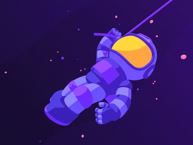 Space balloon 2d 3d 4d after after effect aftereffets animated animation c4d cartoon character gif illustration loader motion space spaceman
