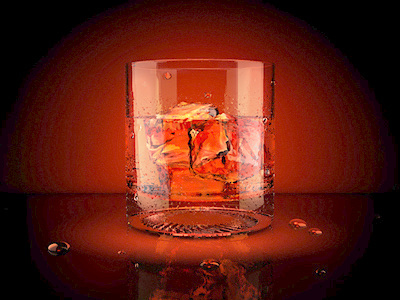 whiskey 3d icon