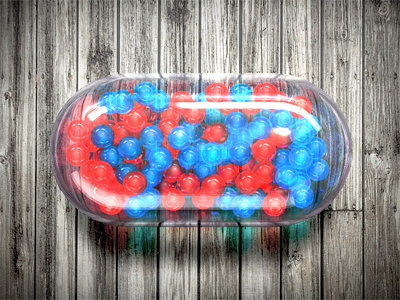 Red&Blue: Alternative to Neo's choice! 3d 4d blue capsule cinema icon ios krol krolone matrix neo red