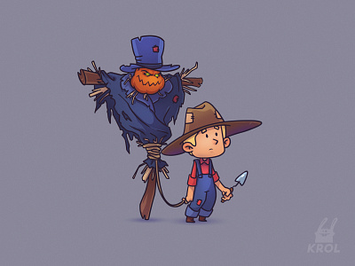 Character concept 2d 2d art 2d character bow cartoon character character design concept concept art concept design game game art hat illustration man scarecrow weapon