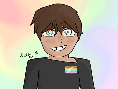 Pride Rainbow Girl art digitalart pride rainbow
