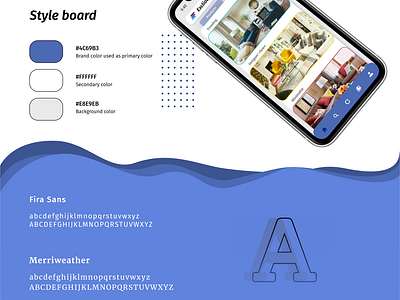 Style board for Exclious app design