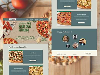 Pizza Roma full landing page design branding creative design design ecommerce figma landingpage pizza ui uidesign webdesign