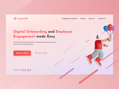 Lyncwork landing page redesign concept