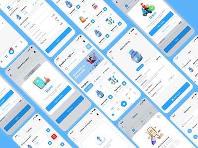 pharmacy app 3d figma ui ui ux design