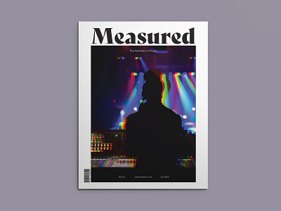 Measured editorial design magazine cover photo editing typesetting