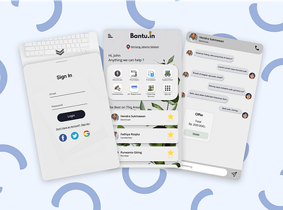 Bantu.in Initiation app design ui