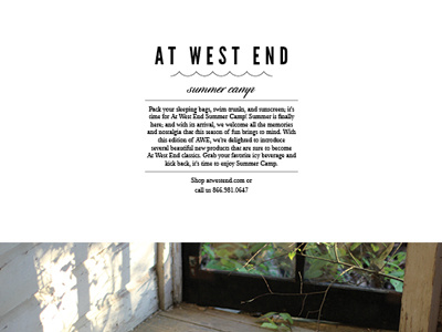 At West End / Summer Camp at west end catalog editorial layout minimal