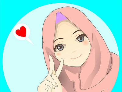 Hijab Girl illustration