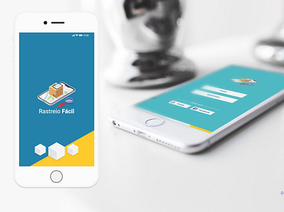 Mobile App Rastreio Fácil app branding design illustration ui uiux ux web