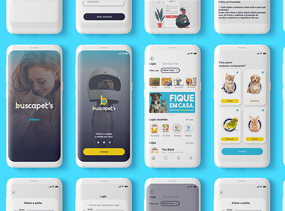 Busca Pet's App design mobile search student