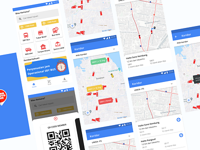 Redesign Suroboyo Bus App (GOBIS) Base on Research map mobile transport transportation transportation design ui uiux ux design uxdesign