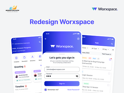 Redesign Worxspace UI Challenge