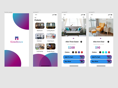 Home design App branding logo mobile app design ui design uxdesign