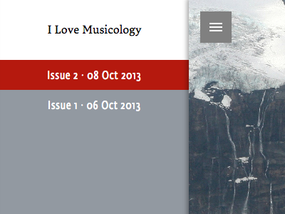 I Love Musicology app typography web