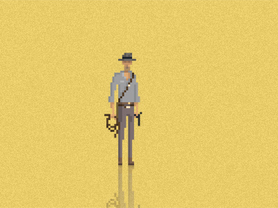 Indiana Jones art pixel