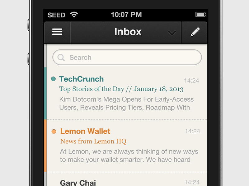 Seedmail 10 Inbox By Gary Chai On Dribbble