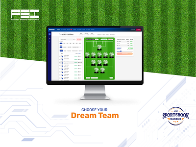 Fantasy football desktop application design fantasy football flat minimal ui ux vector website