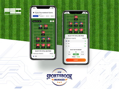 Fantasy football mobile application betting design fantasy football flat minimal ui ux website