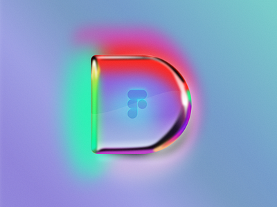 Figma logo in glass 3d design figma graphic design illustration logo typography ui vector