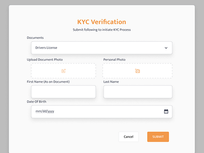 KYC Verification form