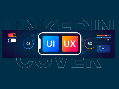 Social Media Cover illustrator photoshop ui