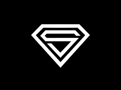 Superman logo inspiration illustration logo vector